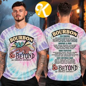 Bourbon And Beyond Festival 2026 Merch At Kentucky Expo Center In Louisville Kentucky On September 24-27 2026 Griffin Trio Acadia Line Up Tie Dye Tee