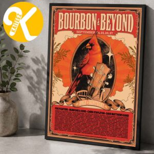 Bourbon And Beyond Festival 2026 Merch At Kentucky Expo Center In Louisville Kentucky On September 24-27 2026 Line Up Home Decor Poster Canvas