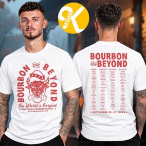 Bourbon And Beyond Festival 2026 Merch At Kentucky Expo Center In Louisville Kentucky On September 24-27 2026 Seeing Red Line Up Two Sided Unisex T-Shirt