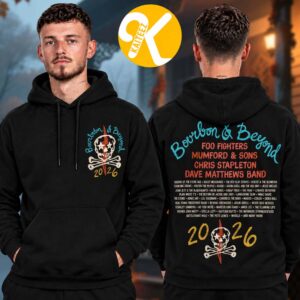 Bourbon And Beyond Festival 2026 Merch At Kentucky Expo Center In Louisville Kentucky On September 24-27 2026 Stardust Skull Line Up Two Sided Unisex Hoodie