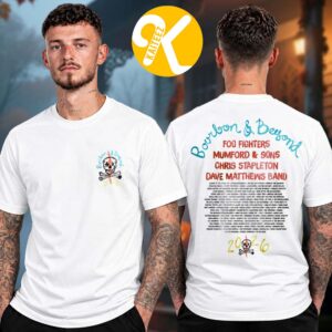 Bourbon And Beyond Festival 2026 Merch At Kentucky Expo Center In Louisville Kentucky On September 24-27 2026 Stardust Skull Line Up Two Sided Unisex T-Shirt