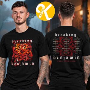Breaking Benjamin Merch Fall Tour 2026 Logo Tour Dates Two Sided Unisex T-Shirt