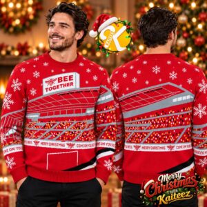 Brentford Bee Together Stadium Christmas Jumper Ugly Sweater