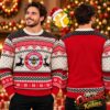 Brentford Castle Crest Retro Christmas Jumper Ugly Sweater Brentford Castle Crest Retro Christmas Jumper Ugly Sweater