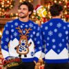 Brighton And Hove Albion BHAFC Santa Claus With Snowman Jumper Christmas Ugly Sweater