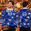 Brighton And Hove Albion Holiday BHAFC Patterned Jumper Christmas Ugly Sweater