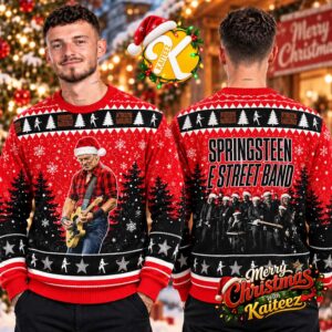 Bruce Springsteen E Street Band Photo Best Gift For Fans Christmas Ugly Sweater