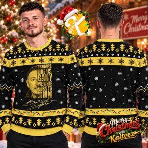 Bruce Springsteen Tramps Like Us Baby We Were Born To Run Christmas Ugly Sweater
