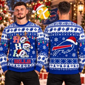Buffalo Bills Ho Ho Ho NFL Ugly Christmas Sweater