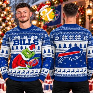 Buffalo Bills NFL Grinch Christmas Ugly Sweater