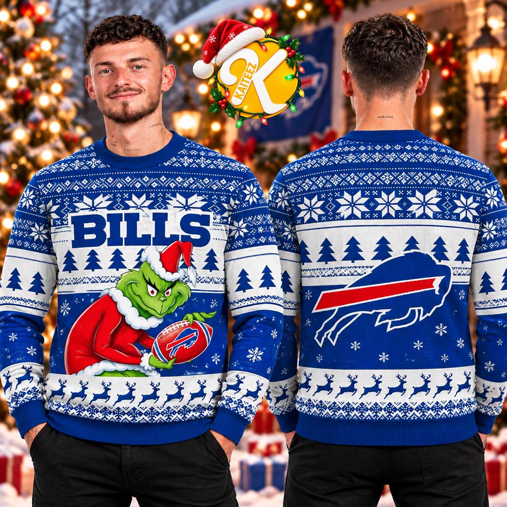 Buffalo Bills NFL Grinch Christmas Ugly Sweater Buffalo Bills NFL Grinch Christmas Ugly Sweater