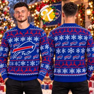 Buffalo Bills NFL Logo Holiday Christmas Ugly Sweater