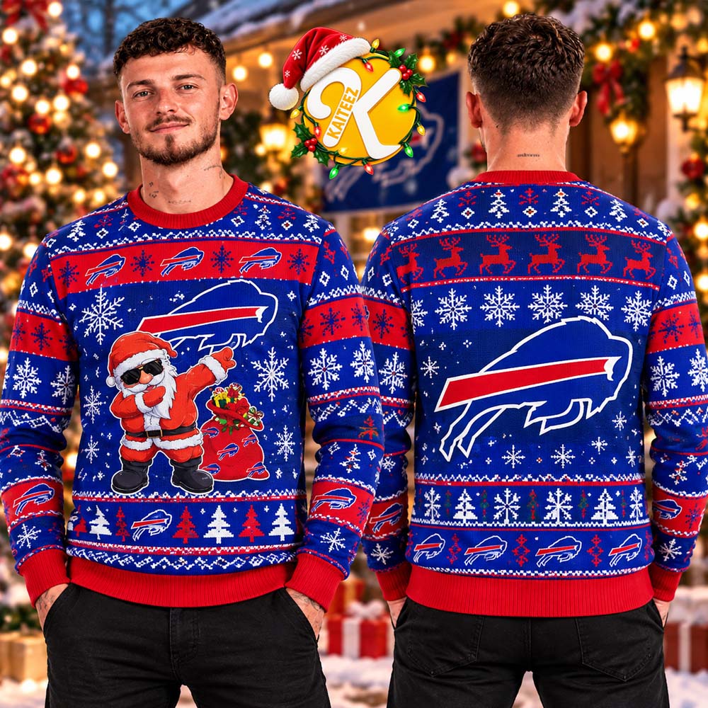 Buffalo Bills NFL Santa Clause DAB Christmas Ugly Sweater Buffalo Bills NFL Santa Clause DAB Christmas Ugly Sweater