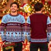 Chelsea FC Fairisle Blue Block Christmas Jumper Ugly Sweater Chelsea FC Fairisle Blue Block Christmas Jumper Ugly Sweater