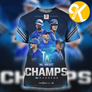 Celebrates Los Angeles Dodgers Is The NL West Champions 2026 All Over Print Shirt
