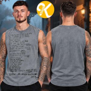 Charli XCX Merch MFF Tour 2026 North America Lyric Unisex Tank Top