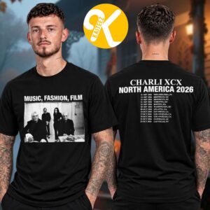 Charli XCX Merch MFF Tour 2026 North America Tour Dates Two Sided Unisex T-Shirt