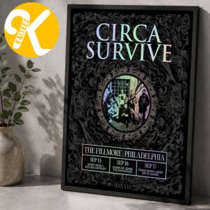 Circa Survive Philadelphia PA Event Poster At The Fillmore In Philadelphia PA On September 15 16 17 2026 Home Decor Poster Canvas
