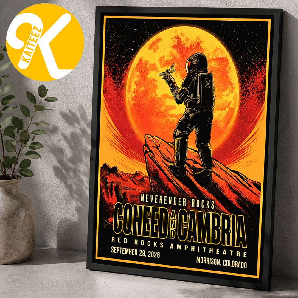 Coheed And Cambria Merch Neverender Rocks At Red Rocks Amphitheatre In Morrison Colorado On September 29 2026 Home Decor Poster Canvas Coheed And Cambria Merch Neverender Rocks At Red Rocks Amphitheatre In Morrison Colorado On September 29 2026 Home Decor Poster Canvas