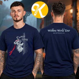 Conan Gray Autralia Exclusive Tee Wishbone World Tour 2026 Koala Two Sided Unisex T-Shirt