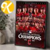 Congrats Cleveland Guardians Is The AL Central Champions 2026 Home Decor Poster Canvas