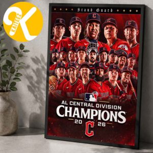 Congrats Cleveland Guardians Is The AL Central Champions 2026 Home Decor Poster Canvas