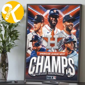 Congrats Houston Astros AL West Division Champions 2026 Home Decor Poster Canvas