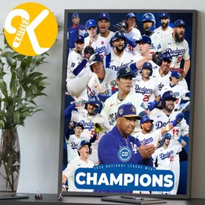 Congrats Los Angeles Dodgers Are Your NL West Champions 2026 Home Decor Poster Canvas