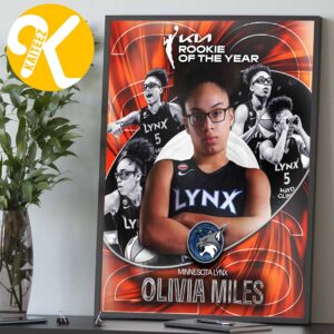 Congrats Olivia Miles Minnesota Lynx 2026 WNBA Rookie Of The Year Home Decor Poster Canvas