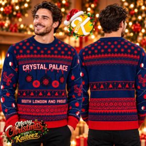 Crystal Palace South London And Proud Holiday Christmas Jumper Ugly Sweater