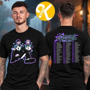Dan And Phil Merch Hard Launch Tour 2026 2027 Photo Tour Dates Two Sided Unisex T-Shirt