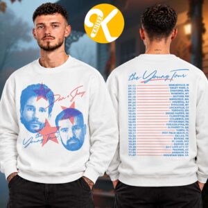 Dan + Shay Merch The Young Tour 2026 Dateback Two Sided Unisex Sweatshirt