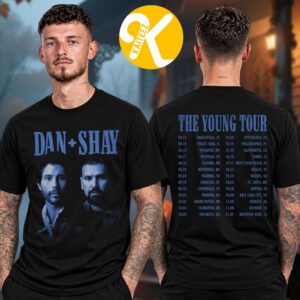 Dan + Shay Merch The Young Tour 2026 Photo Dateback Two Sided Unisex T-Shirt