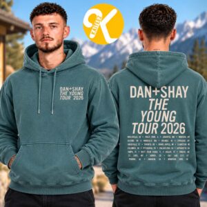 Dan + Shay Merch The Young Tour 2026 Tour Dates Washed Hoodie