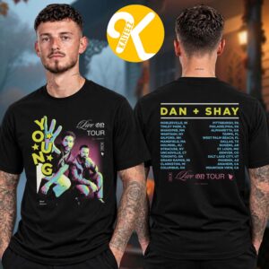 Dan + Shay Merch The Young Tour 2026 Trippy Dateback Two Sided Unisex T-Shirt