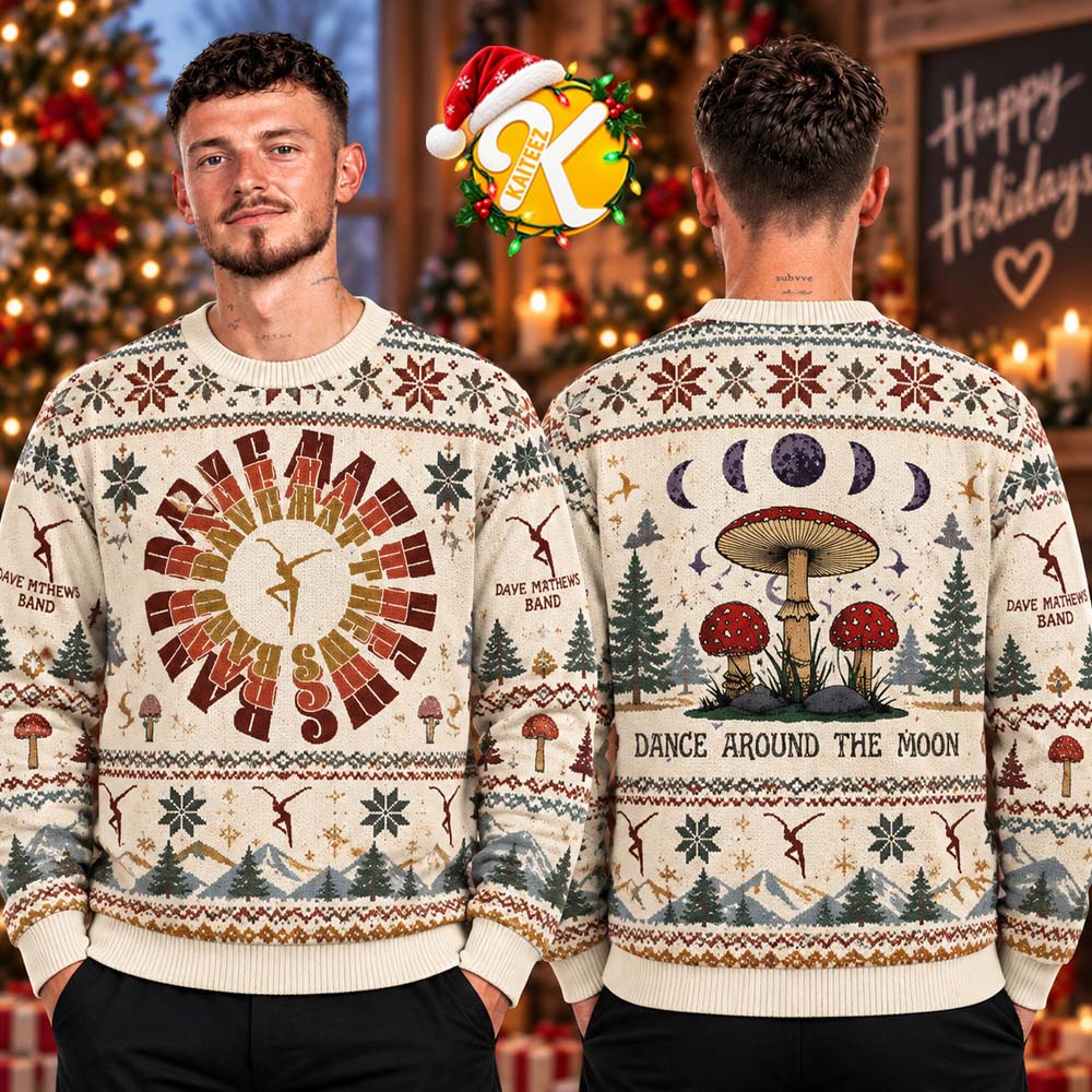 Dave Matthews Band Walk Around The Moon Ugly Sweater Dave Matthews Band Walk Around The Moon Ugly Sweater