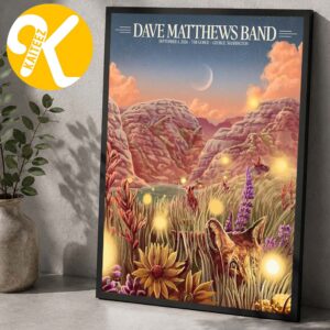 Dave Matthews Band George WA Event Poster Night 1 At The Gorge In George WA On September 4 2026 Home Decor Poster Canvas
