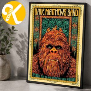 Dave Matthews Band George WA Event Poster Night 2 At The Gorge In George WA On September 5 2026 Home Decor Poster Canvas