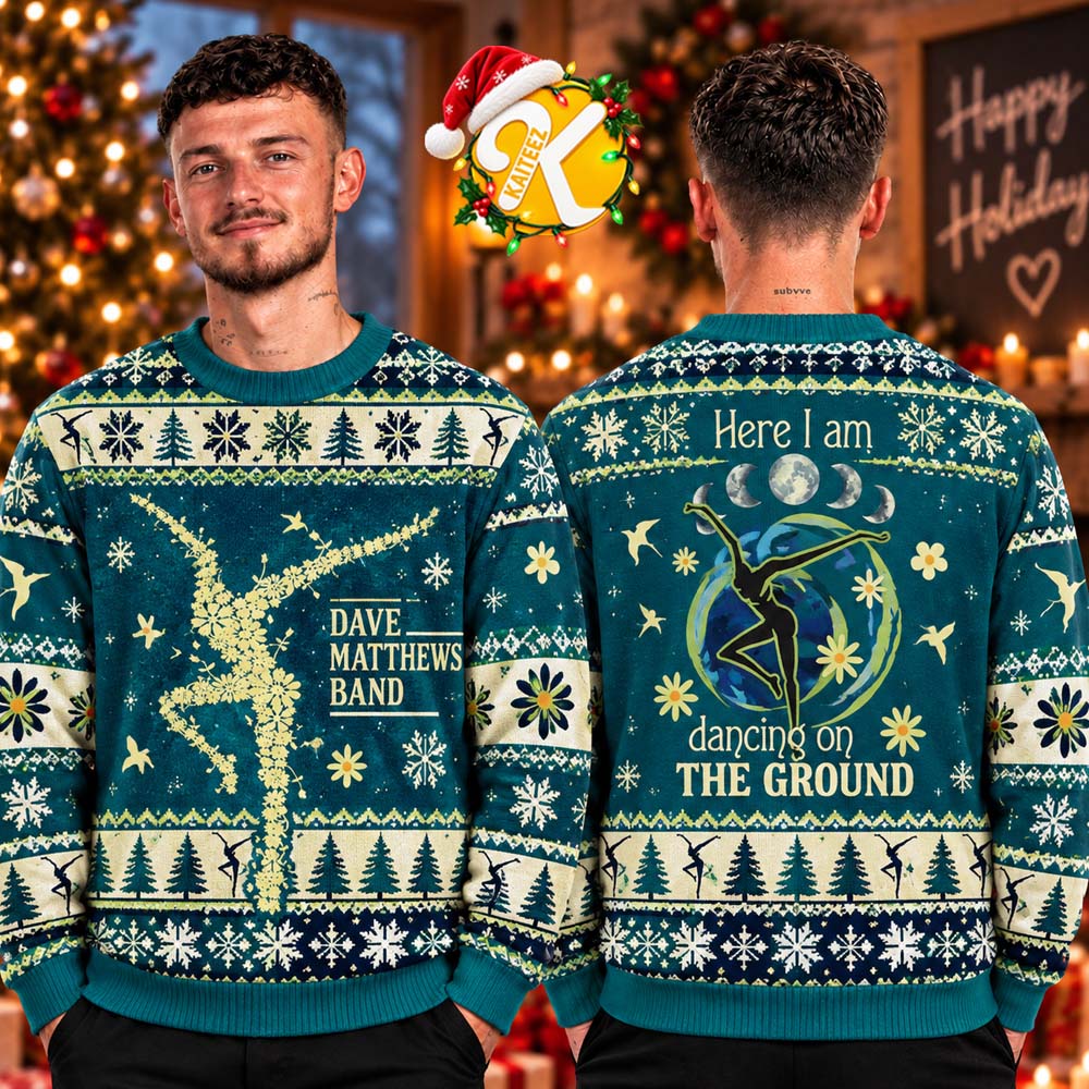 Dave Matthews Band Here I Am Dancing On The Ground Ugly Sweater Dave Matthews Band Here I Am Dancing On The Ground Ugly Sweater
