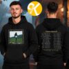 Dermot Kennedy Merch Black Leaf Tour 2026 North American Tour Dates Two Sided Unisex T-Shirt