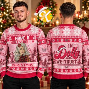 Dolly Parton Holly Dolly In Dolly We Trust Christmas Ugly Sweater