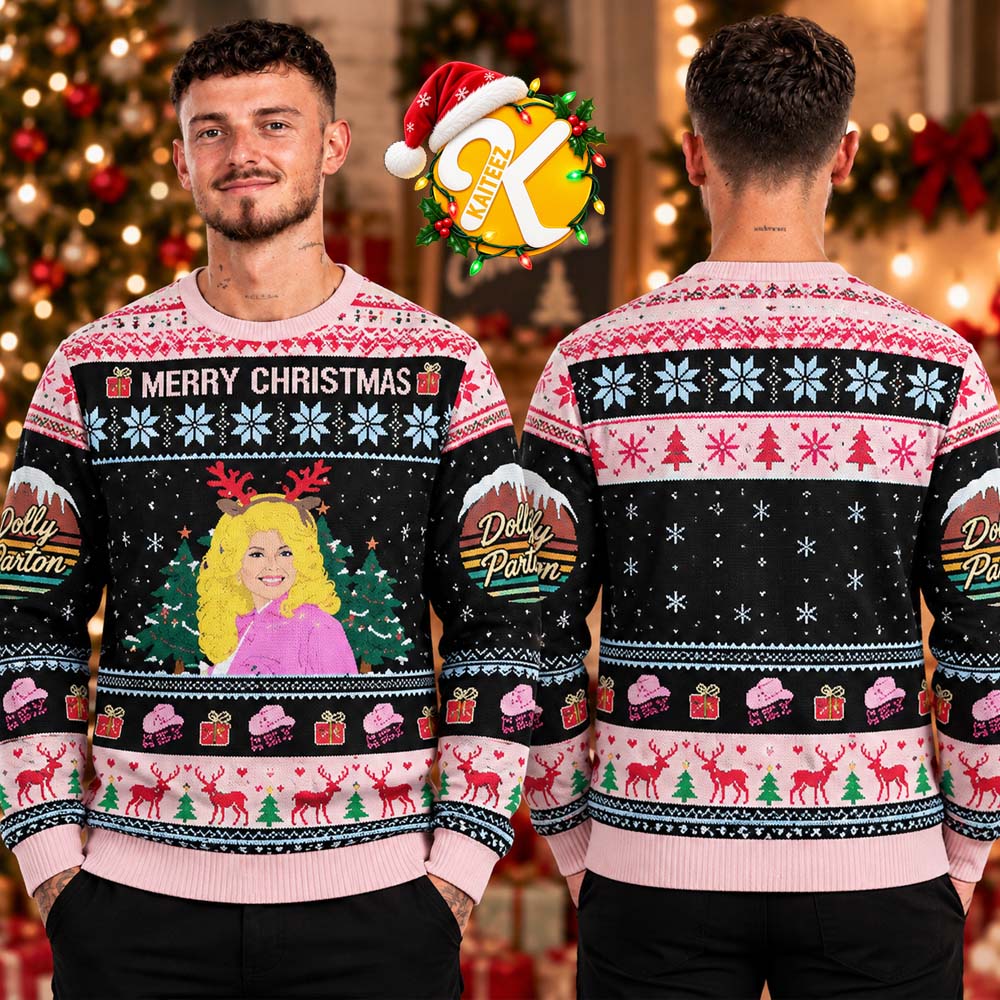 Dolly Parton Merry Christmas In Dolly We Trust What Would Dolly Do Ugly Sweater Dolly Parton Merry Christmas In Dolly We Trust What Would Dolly Do Ugly Sweater