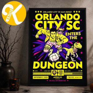 Dungeon Crawler Carl x Orlando City Event Poster Orlando City Vs San Diego On September 5 2026 Home Decor Poster Canvas