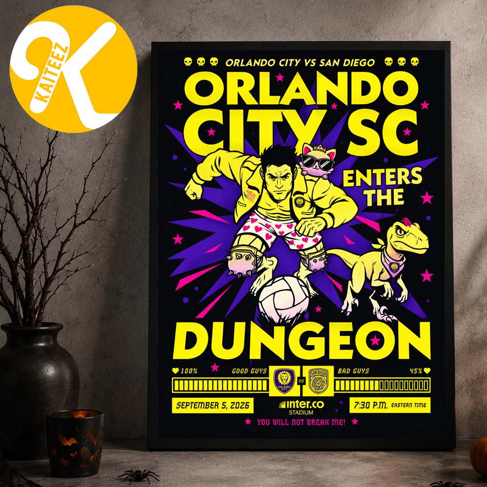 Dungeon Crawler Carl x Orlando City Event Poster Orlando City Vs San Diego On September 5 2026 Home Decor Poster Canvas Dungeon Crawler Carl x Orlando City Event Poster Orlando City Vs San Diego On September 5 2026 Home Decor Poster Canvas