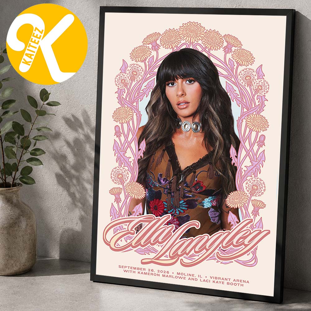 Ella Langley Moline IL Event Poster At Vibrant Arena In Moline IL On September 26 2026 Home Decor Poster Canvas Ella Langley Moline IL Event Poster At Vibrant Arena In Moline IL On September 26 2026 Home Decor Poster Canvas