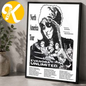 Evanora Unlimited North America Tour 2026 Tour Dates Home Decor Poster Canvas