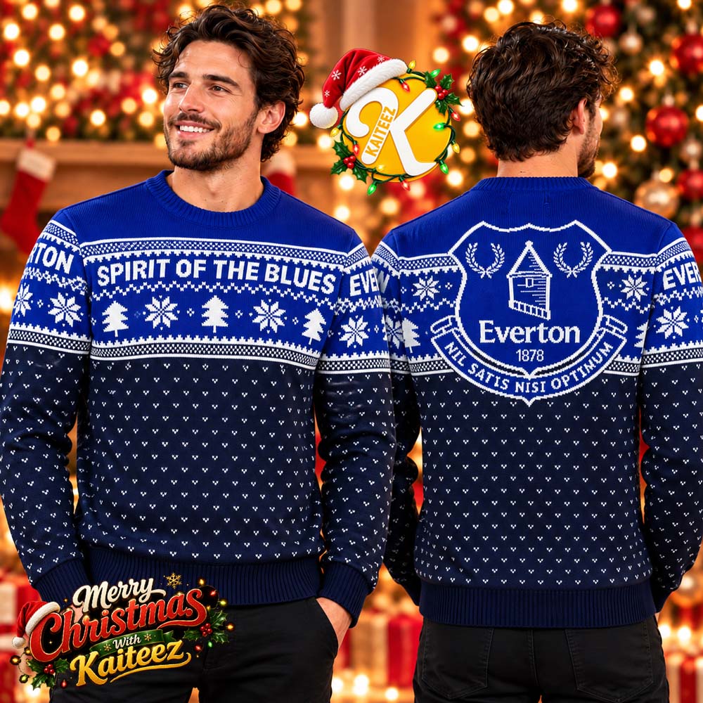 Everton Spirit Of The Blues Christmas Jumper Ugly Sweater Everton Spirit Of The Blues Christmas Jumper Ugly Sweater