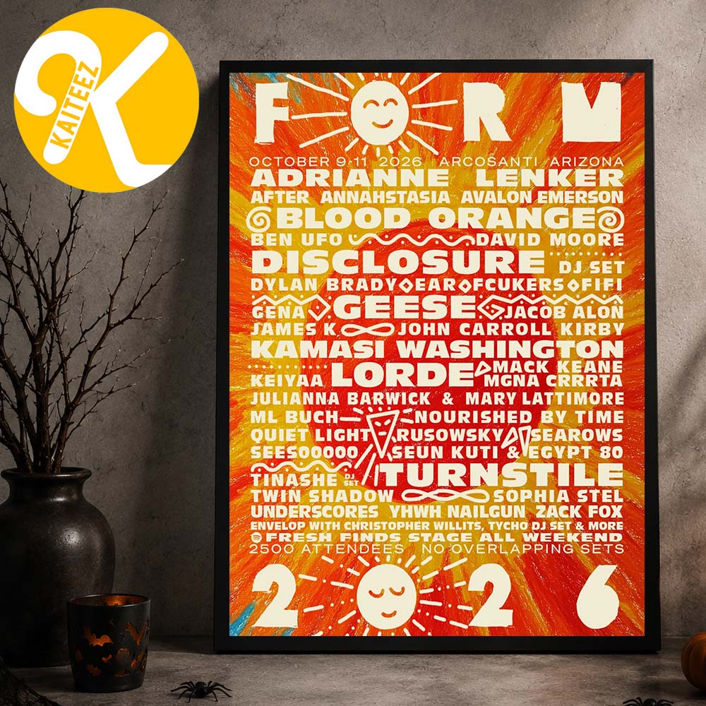 FORM Arcosanti Festival 2026 In Arcosanti AZ On October 9-11 2026 Line Up Home Decor Poster Canvas FORM Arcosanti Festival 2026 In Arcosanti AZ On October 9-11 2026 Line Up Home Decor Poster Canvas