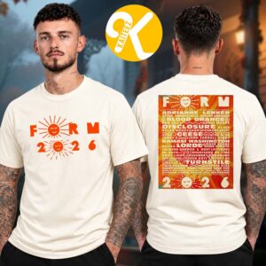 FORM Arcosanti Festival 2026 In Arcosanti AZ On October 9-11 2026 Line Up Two Sided Unisex T-Shirt