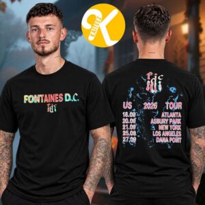 Fontaines DC US Tour 2026 Tour Dates Two Sided Unisex T-Shirt